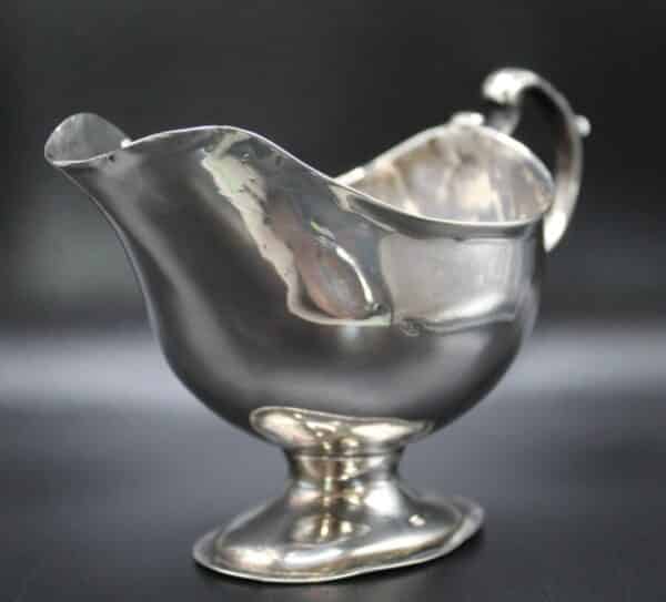 Georgian Silver Sauce Boat Antique Silver 9