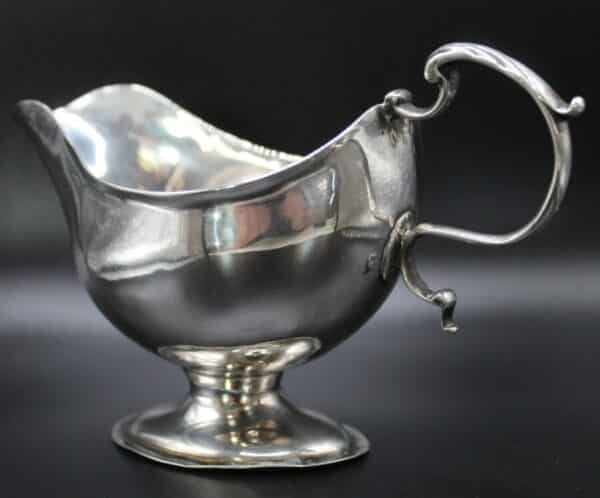 Georgian Silver Sauce Boat Antique Silver 8