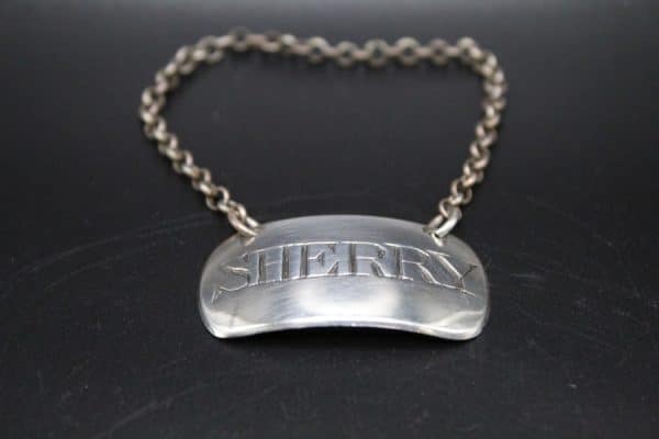 Silver Sherry Label London 1793
