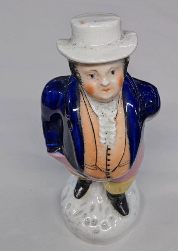 Staffordshire Potteries ‘John Bull@ gentleman figurine Antique Ceramics 4