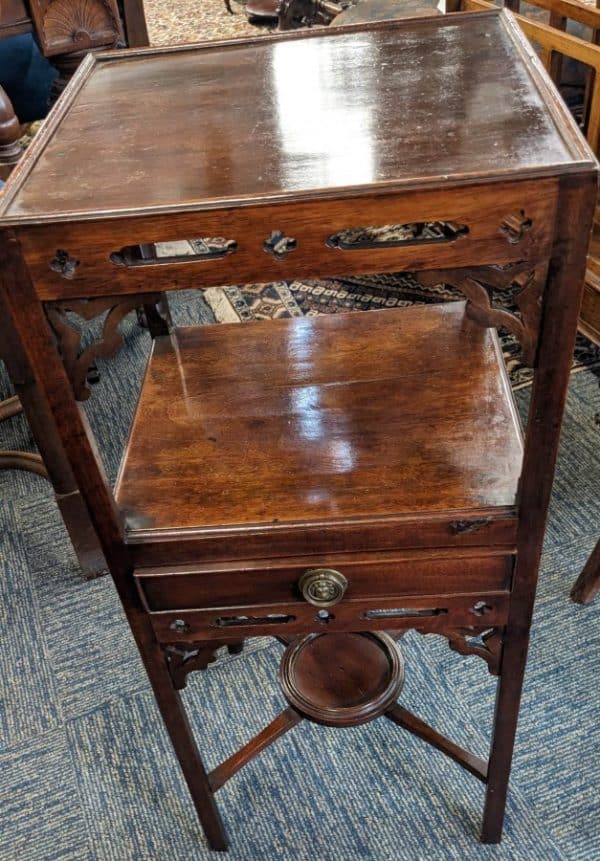 Chippenle Style Nightstand Antique Mahogany Furniture Miscellaneous 5