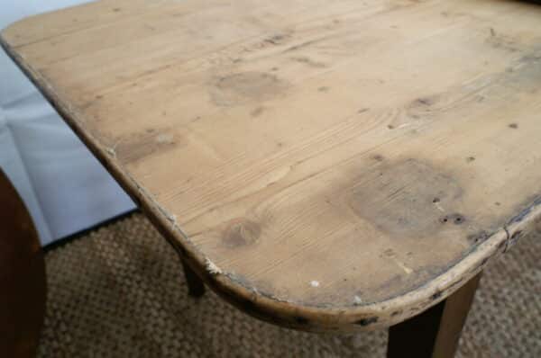 Antique French Pine & Oak Farmhouse Work Refectory Dining Table, c 1810 Antique Miscellaneous 7