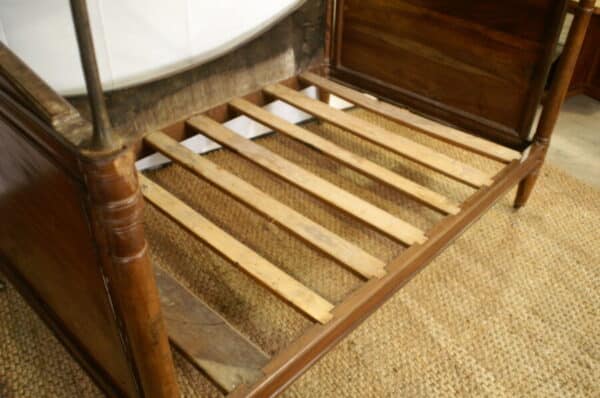 Antique Ciel de Lit Walnut Bed, c 1790 - Image 6