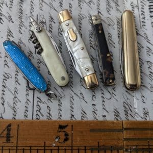 Miniature penknives very nice lot Antique Knives