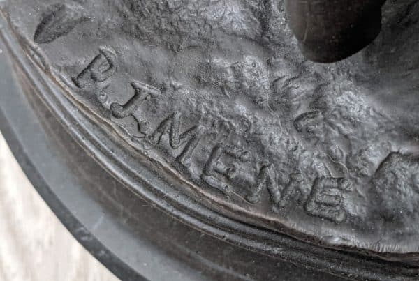 Bronze statue by p j mene absolutely stunning 17kg - Image 3