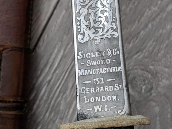 Percy Patrick Kelly ww1 officers sword sigley sword makers London - Image 3