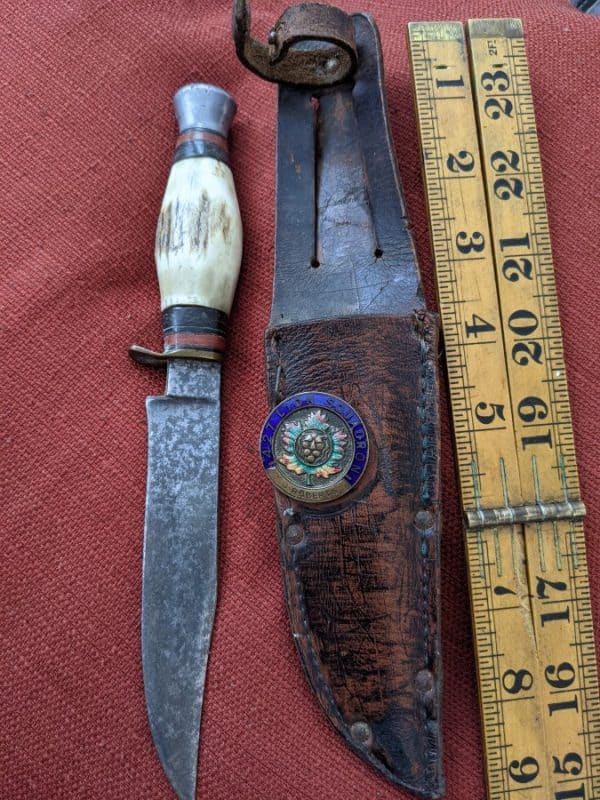 RAF 427 lion squadron ww2 knife j.roberts extremely rare - Image 4