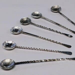 German Rupie Spoons German Indian Spoons Antique Silver