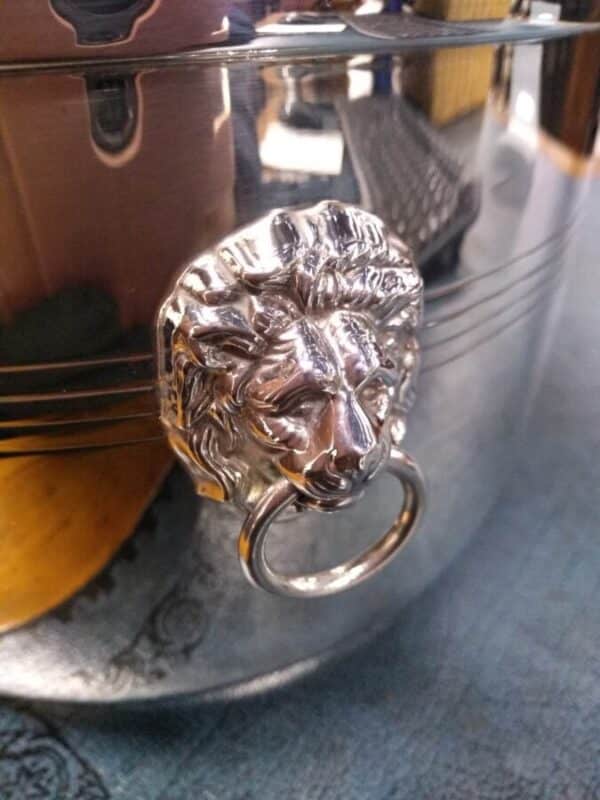 Silver Plated Ice Bucket Marked P U Vogel - Image 3