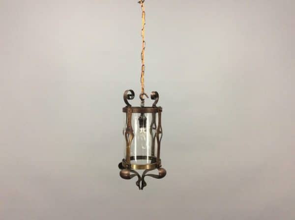 Arts & Crafts Brass Lantern c1900 - Image 6