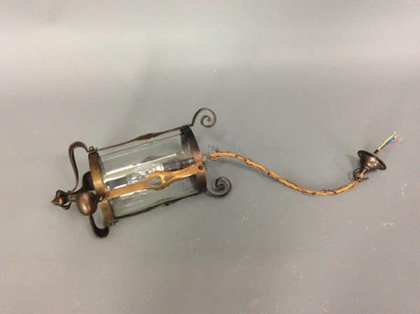Arts & Crafts Brass Lantern c1900 - Image 3
