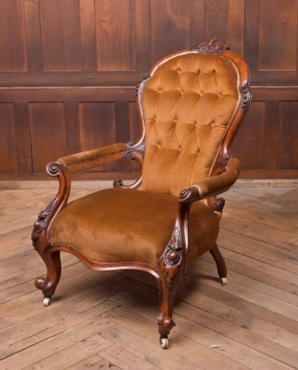 Victorian Walnut Parlour Chair SAI2189 Antique Chairs 3