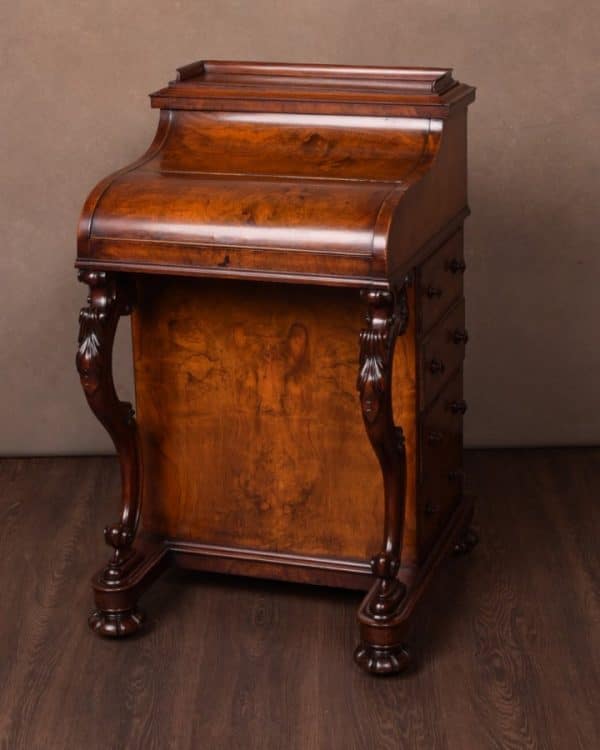 VICTORIAN WALNUT PIANO TOP POP- UP DAVENPORT SAI1537