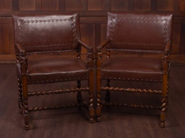 Edwardian Pair of Walnut Armchairs SAI1794 Antique Chairs 3