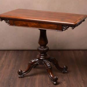 Victorian Rosewood Fold Over Card Table SAI1598 Antique Furniture