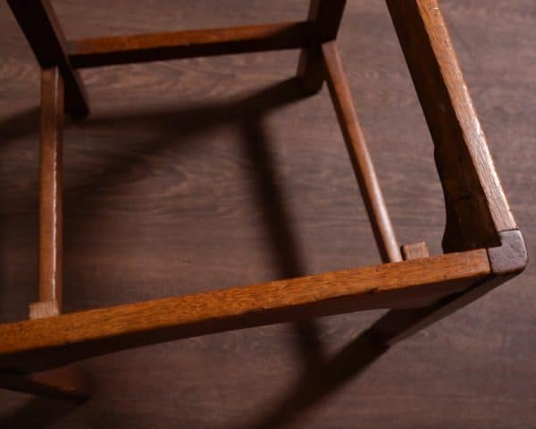 Set of 6 Arts and Crafts Oak Chairs - Image 8
