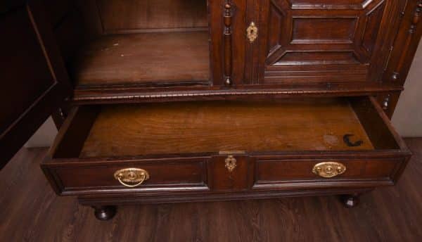 19th Century Oak Court Cabinet SAI1469 - Image 10