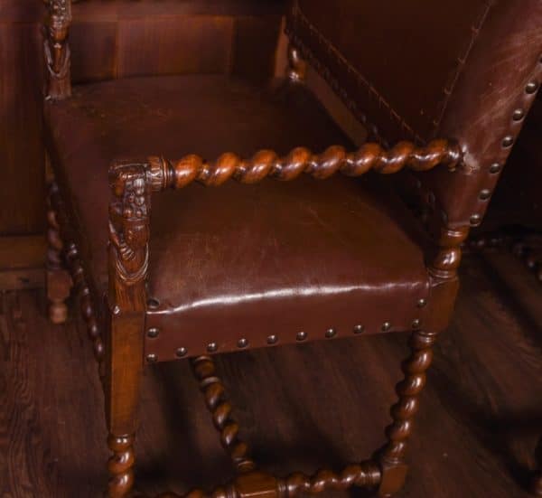 Edwardian Pair of Walnut Armchairs SAI1794 Antique Chairs 12