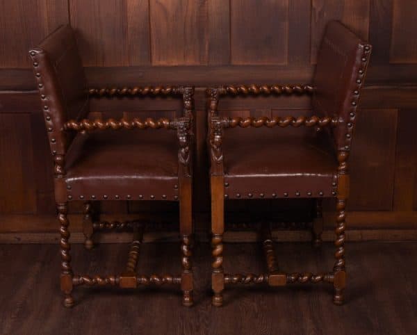 Edwardian Pair of Walnut Armchairs SAI1794 Antique Chairs 10