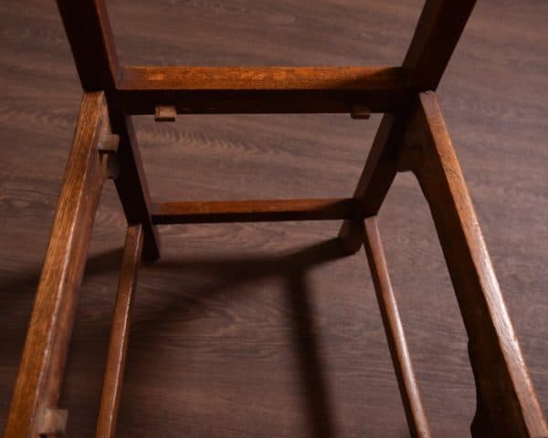Set of 6 Arts and Crafts Oak Chairs - Image 4