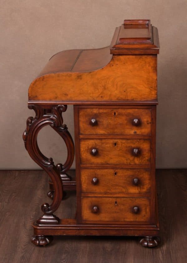 VICTORIAN WALNUT PIANO TOP POP- UP DAVENPORT SAI1537 - Image 2