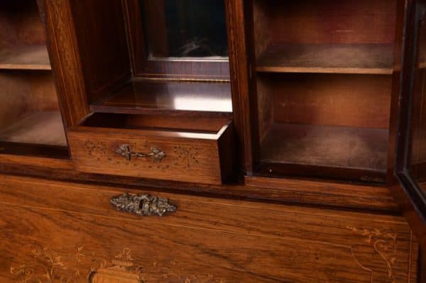Victorian Rosewood Bonheur Du Jour/Writing Desk SAI1724 - Image 8