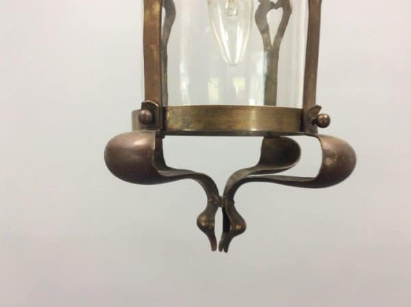 Arts & Crafts Brass Lantern c1900 - Image 4