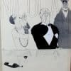 PAUL IRIBE ORIGINAL 1930 FRENCH LITHOGRAPH for NICOLAS WINE ' BEAUCOUP DE ROUGE'