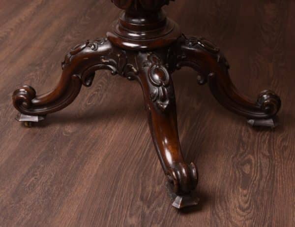 Victorian Rosewood Fold Over Card Table SAI1598 - Image 12