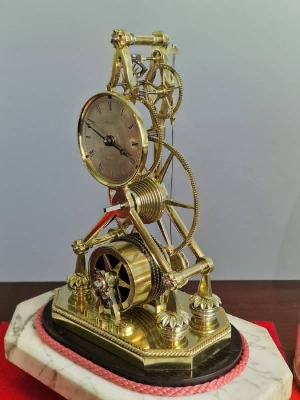 Whitehurst, Derby A Rare Early 19th Century English Skeleton Clock Skeleton clock Antique Clocks 16