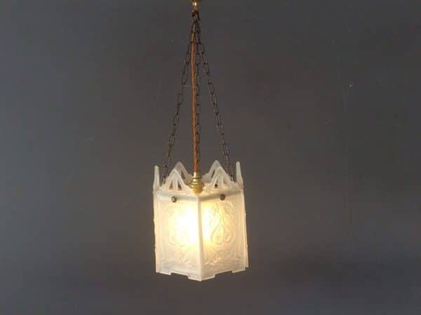 Art Nouveau Glass Lantern c1895 - Image 2