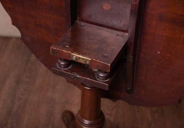 Georgian Mahogany Snap Top Supper Table SAI1572 - Image 3