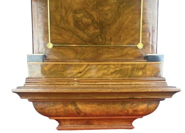 A Stunning Burr Walnut Scottish Bracket Clock With Bracket Circa 1830 - Image 7