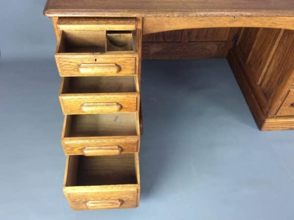 Early 20th Century Oak Writing Desk by H G Webb - Image 3