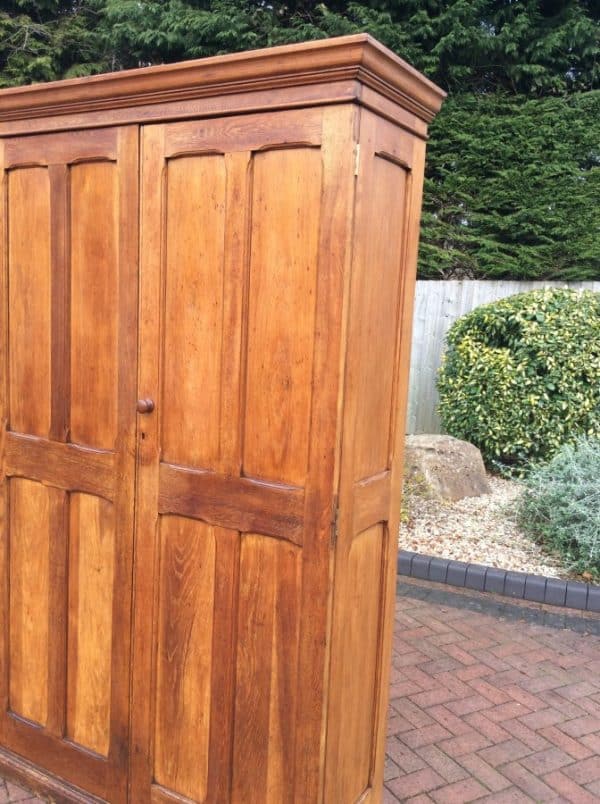 Large Victorian Solid Oak School Cupboard - Image 3