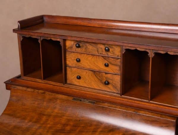 VICTORIAN WALNUT PIANO TOP POP- UP DAVENPORT SAI1537 - Image 15