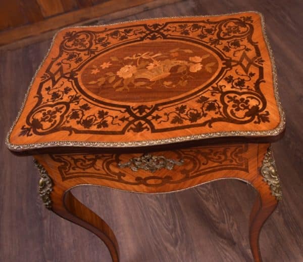 Victorian Satinwood Side Table SAI1868 Antique Furniture 15
