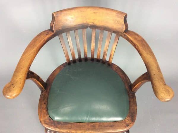 Air Ministry Captains Desk Chair c1930’s Air Ministry Antique Chairs 4