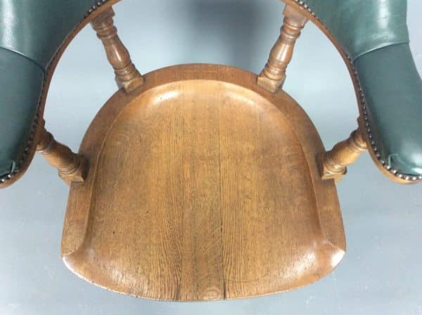 Late Victorian Desk Chair c1890 - Image 3