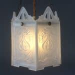 Art Nouveau Glass Lantern c1895 art nouveau Antique Glassware