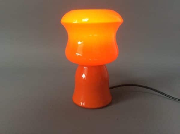 Mid Century Danish Holmegaard Table Lamp c1960’s danish Antique Glassware 4