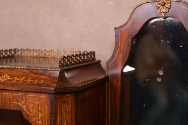Victorian Rosewood Bonheur Du Jour/Writing Desk SAI1724 - Image 19