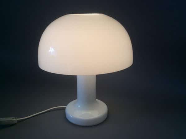 Rare Mid Century Holmegaard Parasol Table Lamp 1970’s Holmegaard Antique Glassware 3