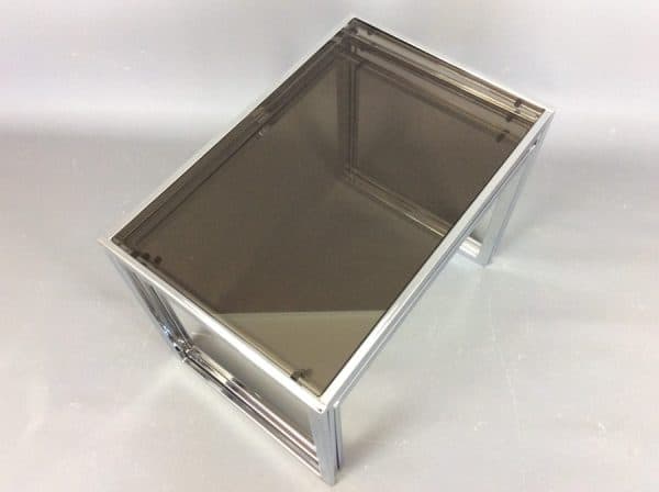Mid Century Chrome & Glass Nest of Tables by Howard Miller - Image 4