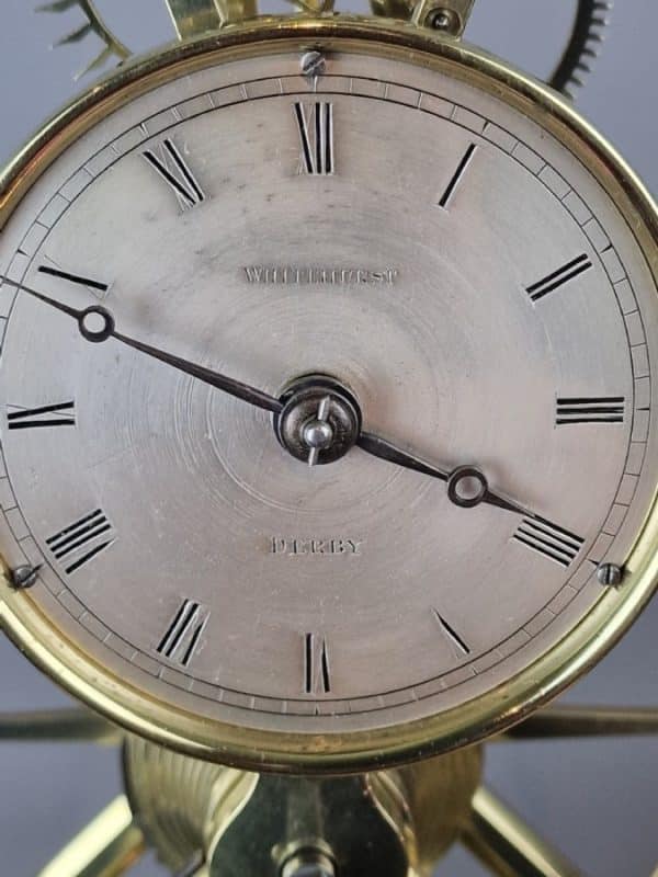 Whitehurst, Derby A Rare Early 19th Century English Skeleton Clock Skeleton clock Antique Clocks 14