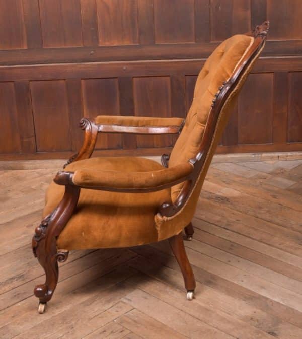 Victorian Walnut Parlour Chair SAI2189 Antique Chairs 6