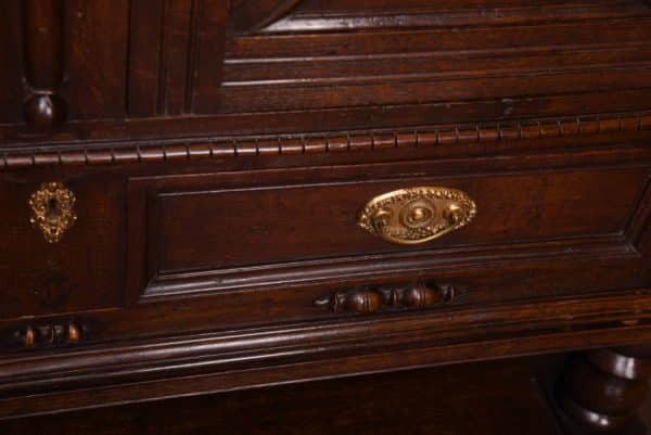 19th Century Oak Court Cabinet SAI1469 - Image 4