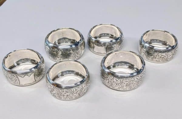 Set of 6 Napkin Rings Napkin Rings Miscellaneous 3