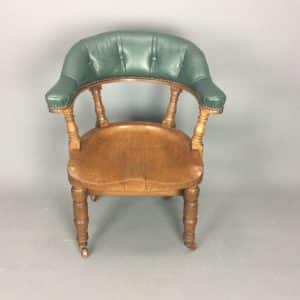 Late Victorian Desk Chair c1890 desk chair Antique Chairs