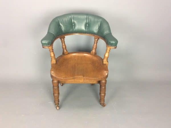 Late Victorian Desk Chair c1890 desk chair Antique Chairs 3